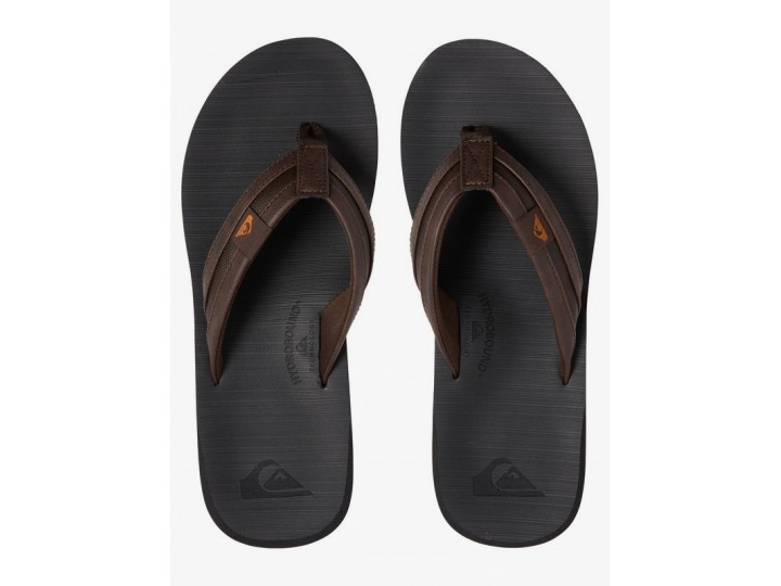 QUIKSILVER-Джапанки CARVER SQUISH - BROWN/BLACK/BROWN