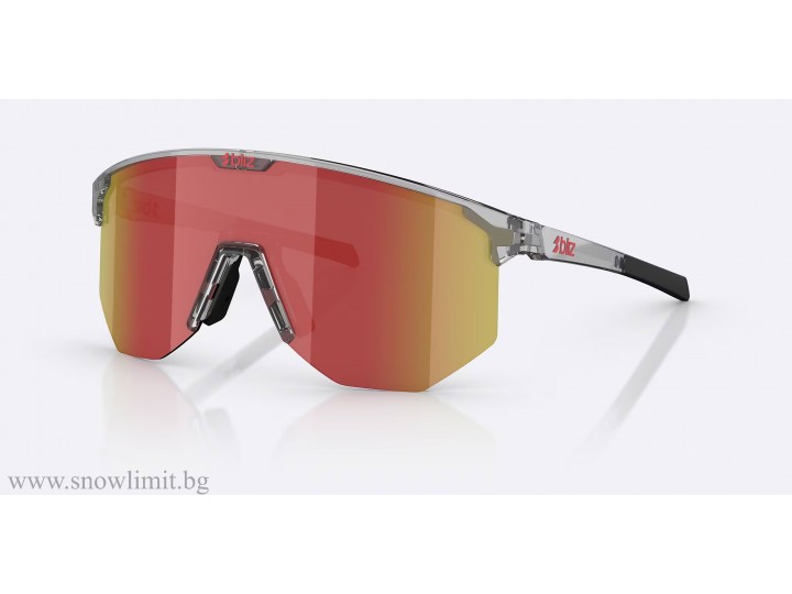 очила-BLIZ-HERO-Transparent Dark Grey-Red