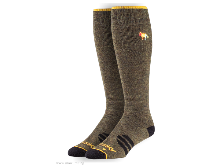 Чорапи-STINKY-MERINO WOOL-THE FOX 2-ARMY GREEN