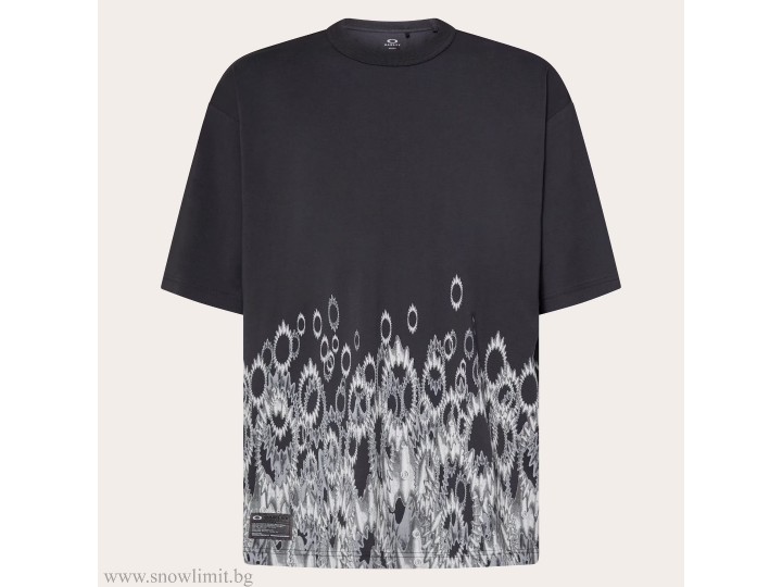 OAKLEY-блуза-FGL OVERSPRAY TEE 6.0-BLACK PRINT