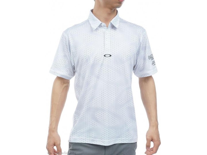 OAKLEY-блуза-TECH COLD SHADOW SHIRT-WHITE PRINT