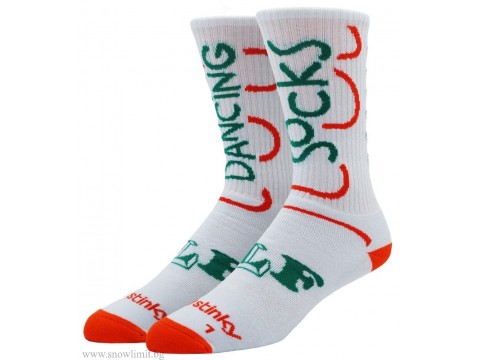 Чорапи-STINKY-Lifestyle-SOFIA LIVE FEST-DANCING SOCKS-WHITE
