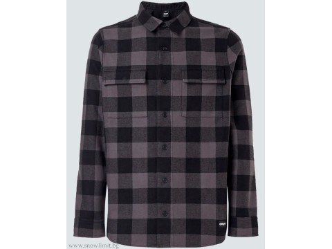 OAKLEY-риза-BEAR COZY FLANNEL-GRANITE/PIT BLACK CHECK