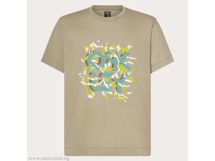 OAKLEY-блуза-B1B CORAL TEE-BOULDER GREEN