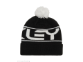 OAKLEY-шапка-FACTORY CUFF BEANIE-Black-White logo