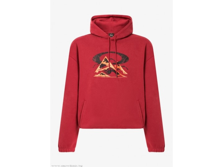 OAKLEY-суитчър-SUMMIT PEAK HOODIE-IRON RED