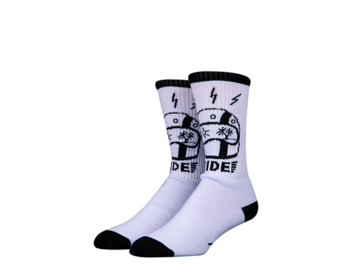 Чорапи-STINKY-Skate-RIDE-WHITE