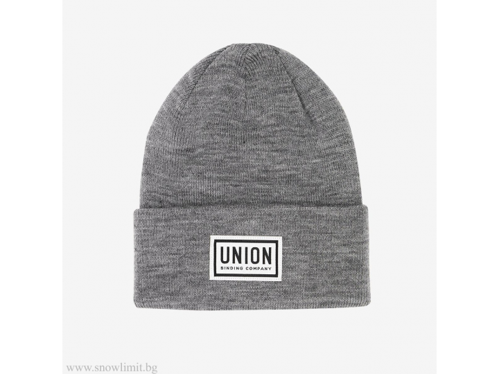 Шапка-UNION-HIGH CUFF BEANIE-GRAY