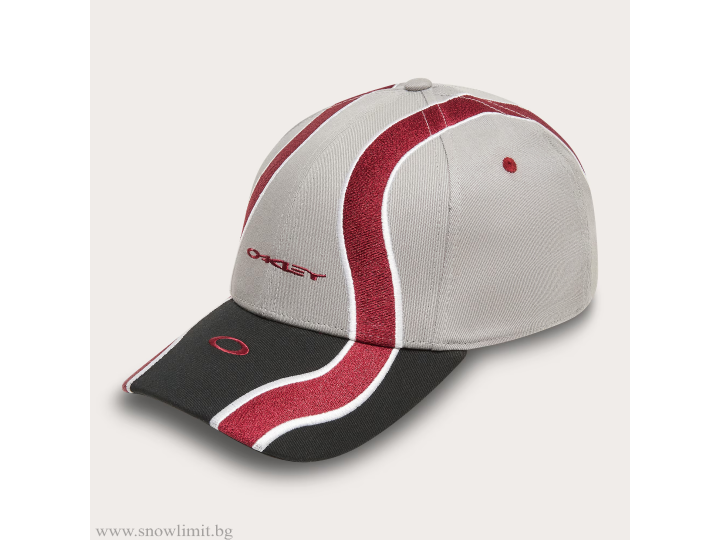 OAKLEY-шапка-WAVE CAP-CEMENT/BLACK/IRON RED