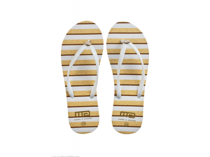 MARC and ANDRE-чехли-SA25-01-White/Beige
